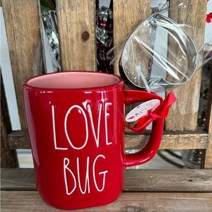 Rae Dunn LOVE BUG mug with cookie cutter